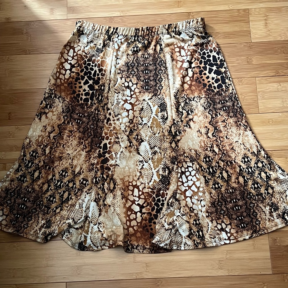 Snakeskin brown skirt size s from Slinky Brand